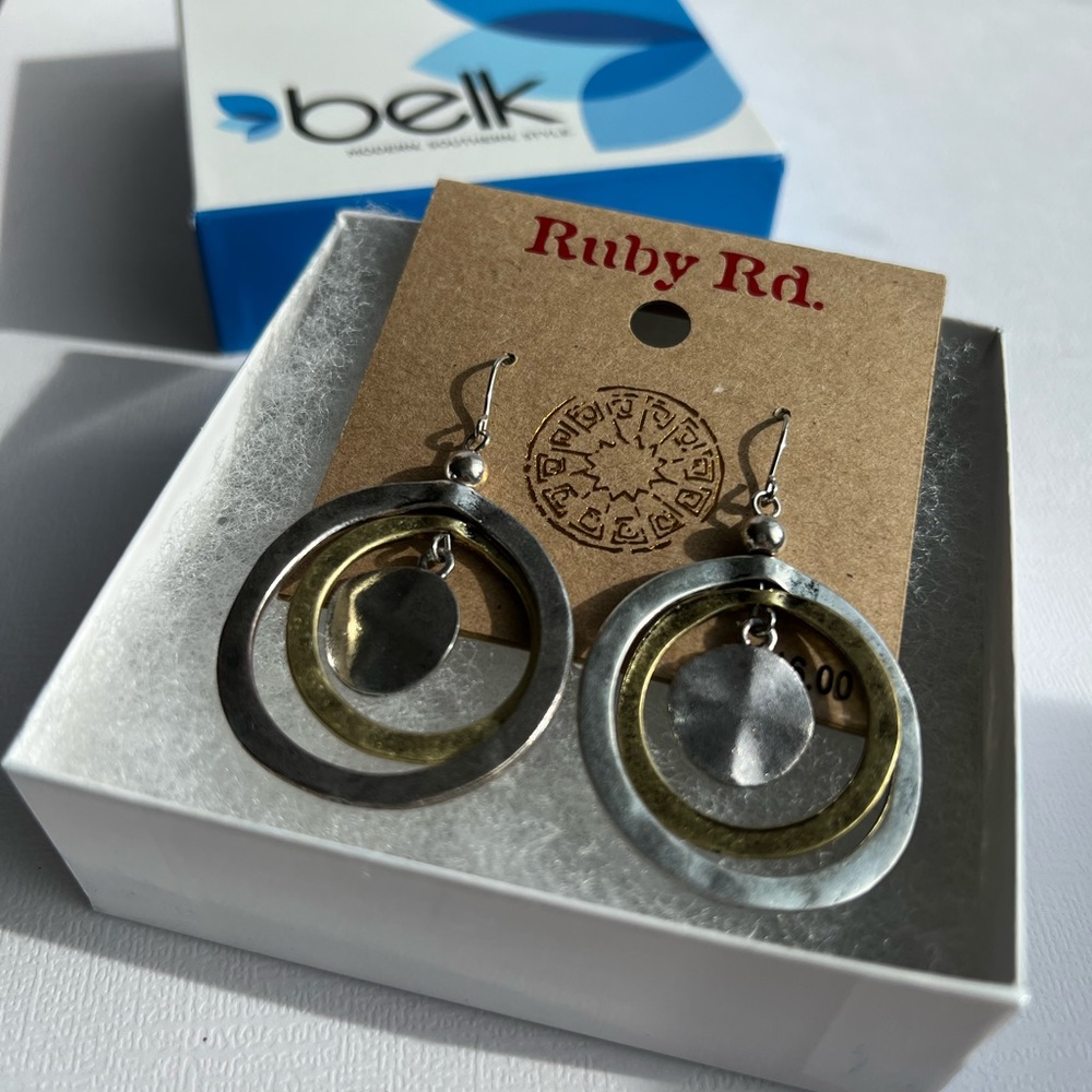Hoop dangle earrings